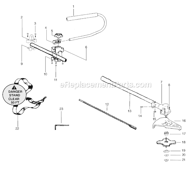 Weed Eater 4000C (Type 1) Brushcutter Page A Diagram